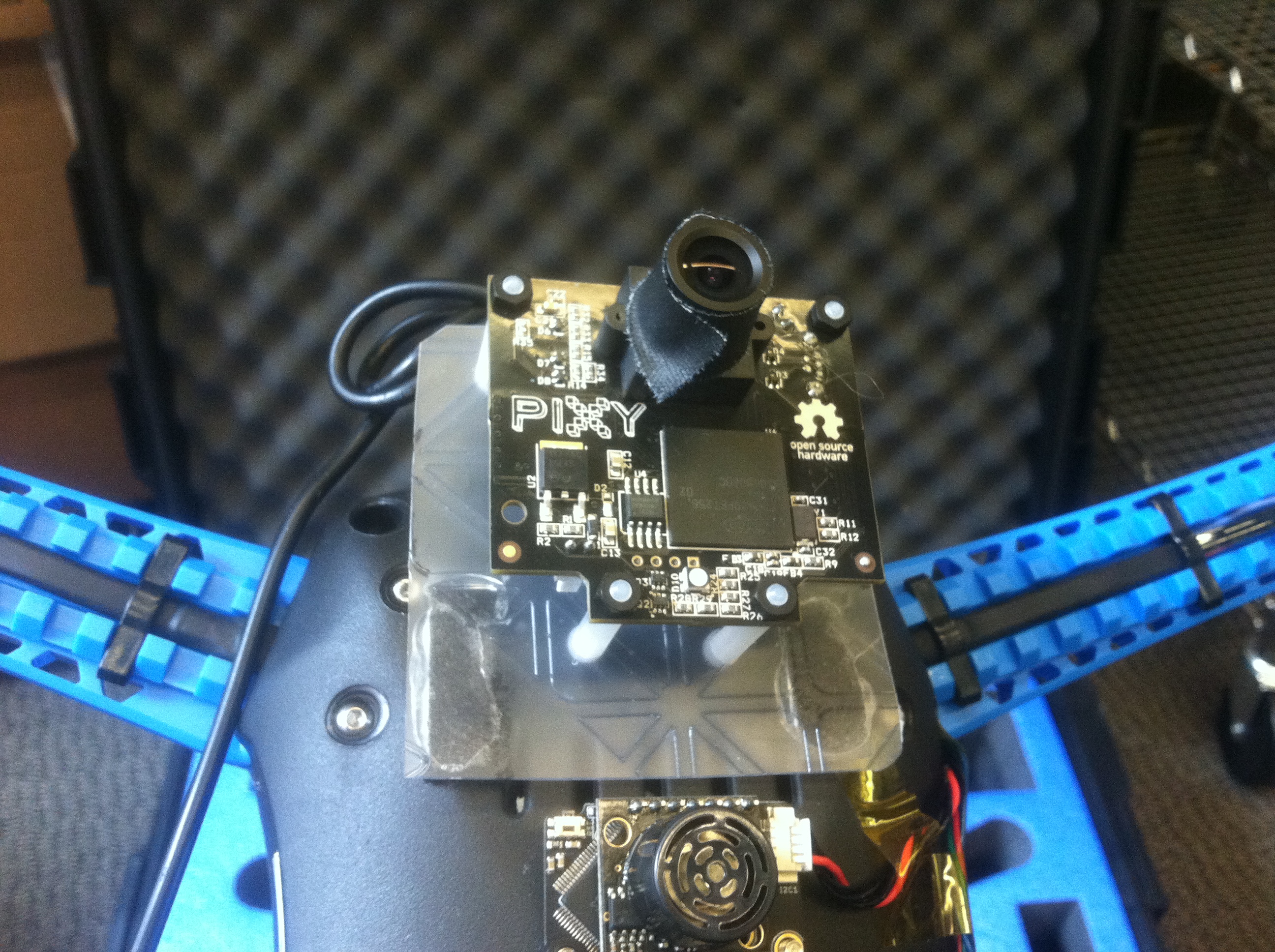 Pixy cam mounting: bottom view